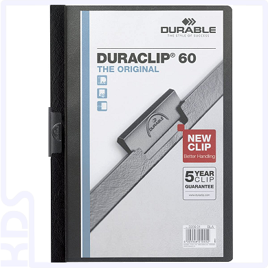 Klemm-Mappe Durable Duraclip 60, schwarz