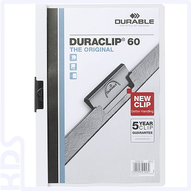 Klemm-Mappe Durable Duraclip 60, weiß