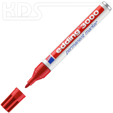 Edding 3000 Permanentmarker, rot