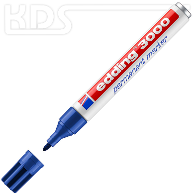 Edding 3000 Permanentmarker, blau