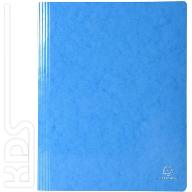 Exacompta flat file 'Iderama', glossy Manila cardboard, 355g, A4, light blue