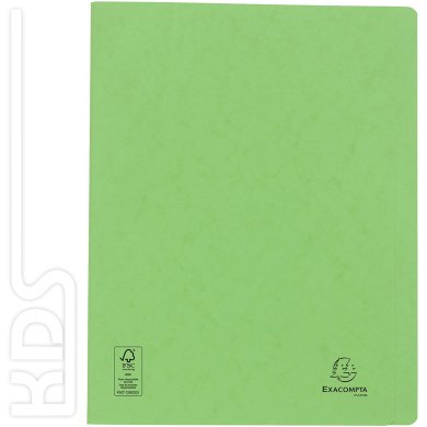 Exacompta flat file Manila cardboard, 265g, A4, light green