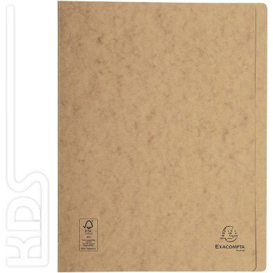 Exacompta flat file Manila cardboard, 265g, A4, tabac