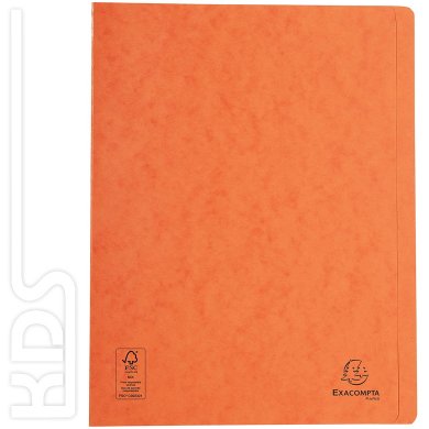 Exacompta flat file Manila cardboard, 265g, A4, orange