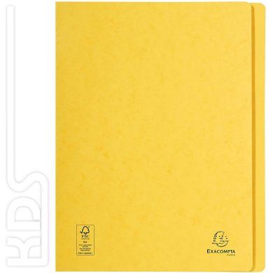 Exacompta flat file Manila cardboard, 265g, A4, yellow