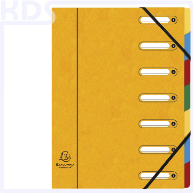 Ordnungsmappe 7 Fächer - Exacompta 5307E - Gelb