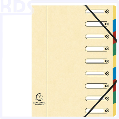 Ordnungsmappe 9 Fächer - Exacompta 5309E - Elfenbein