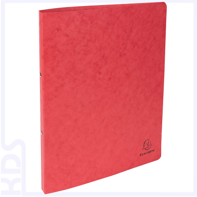 Ringbuch A4, 2 Ringe Ø15mm, Manilakarton, Exacompta 54255E, rot