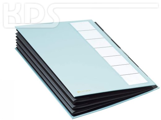 Organization folder 7 compartments - Exacompta 55320E - turquoise