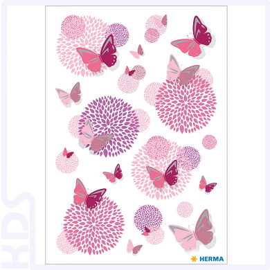 Herma Sticker 'Schmetterlingsblume', Silberprägung