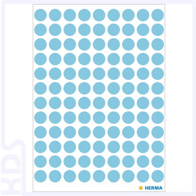 Herma Colour Dots, Ø  8mm, round, blue