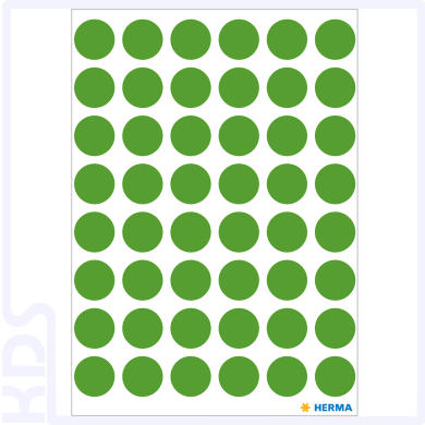 Herma Farbpunkte Ø 12mm, rund, dunkel-grün
