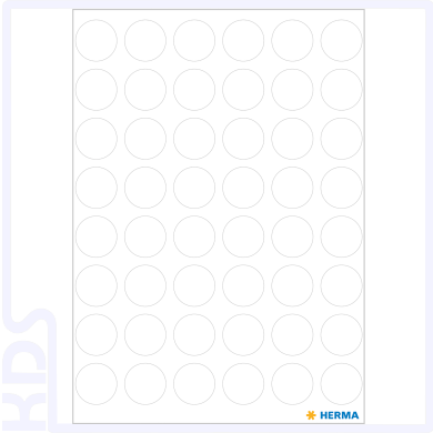 Herma Colour Dots, Ø 13mm, round, white