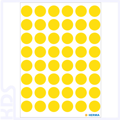Herma Colour Dots, Ø 12mm, round, yellow