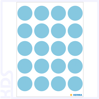Herma Farbpunkte Ø 19mm, rund, blau
