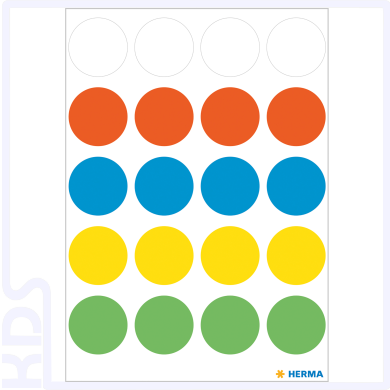 Herma Colour Dots, Ø 19mm, round, assorted colours