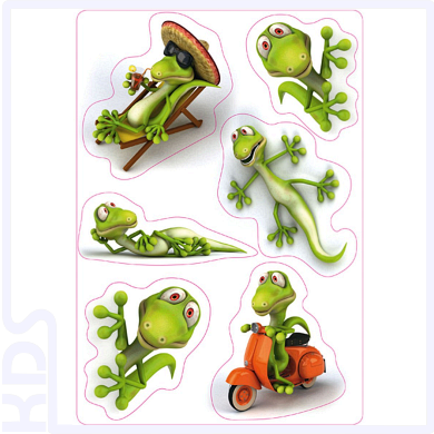 Herma Sticker 'Geckos', 3D Folie