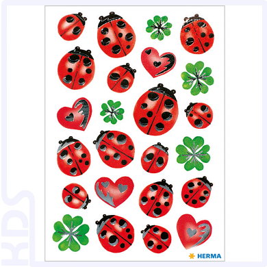 Herma Sticker 'Marienkäfer', Silberprägung