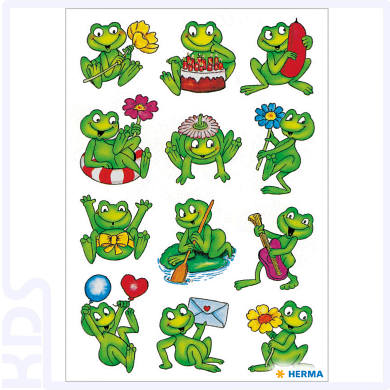 Herma Sticker 'Frösche'