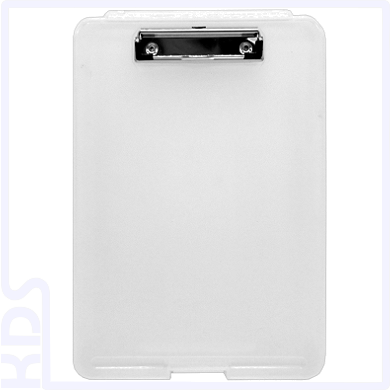 Klemmbrett-Box Idena 10870 (A4), transluzent weiss