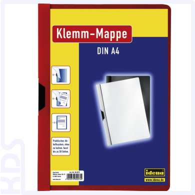 Klemm-Mappe Idena 300573, A4, rot