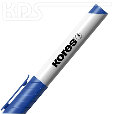 Kores 'K-Marker' für Whiteboard, 3mm Rundspitze, blau