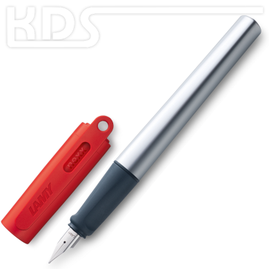 LAMY nexx Füllhalter 85 (mit M-Feder), rote Kappe