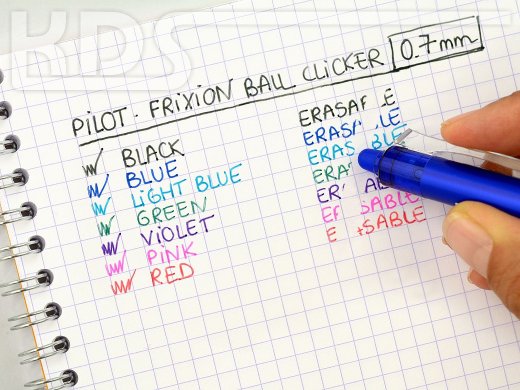 Pilot Gel Ink Rollerball pen FriXion Clicker 0.7 (M) BLRT-FR7-BB, blue-black