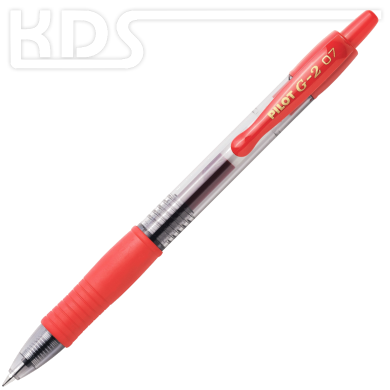 Pilot Gel Ink Rollerball pen G2-7 (BL-G2-7), 0.7mm, red