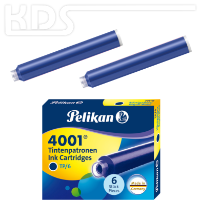 Pelikan Ink Cartridges 4001 TP/6, royal blue