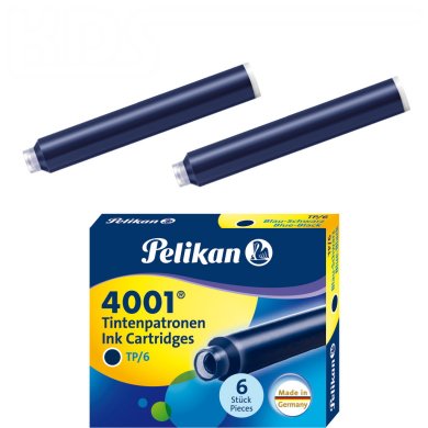 Pelikan Ink Cartridges 4001 TP/6, blue-black