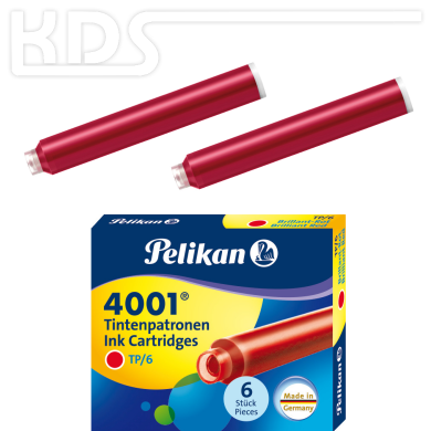 Pelikan Ink Cartridges 4001 TP/6, red