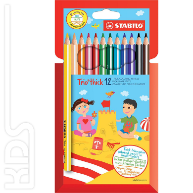 Stabilo colored pencils Trio Thick - pack of 12