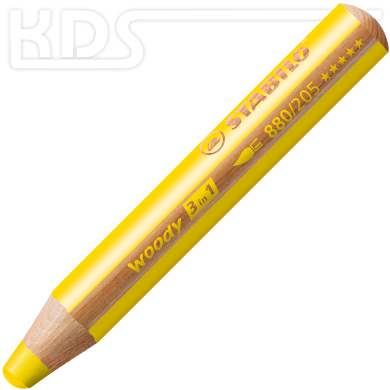 Stabilo colored pencil Woody 3-in-1 - yellow