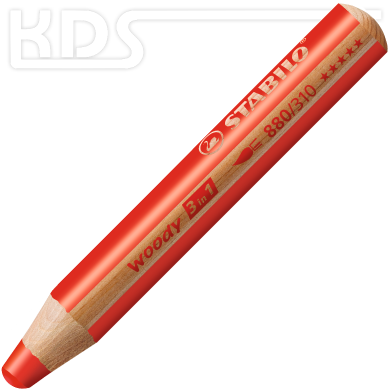 Stabilo colored pencil Woody 3-in-1 - red (STABILOred)