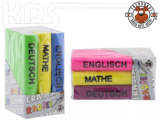 Eraser 'Book-Set'  -  Trendhaus Collection #926838