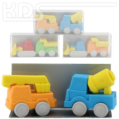 Eraser 'Construction Vehicles'  -  Trendhaus 934451, sorted