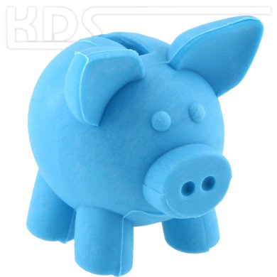 Eraser 'Piggy Bank'  -  Trendhaus 938473, BLUE