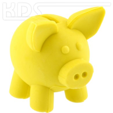 Eraser 'Piggy Bank'  -  Trendhaus 938473, YELLOW