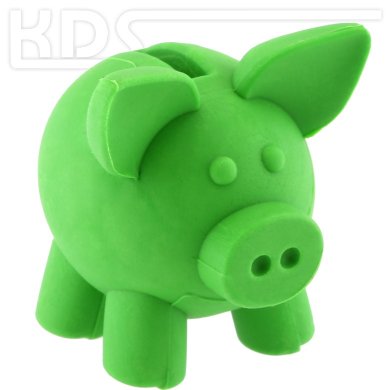 Eraser 'Piggy Bank'  -  Trendhaus 938473, GREEN
