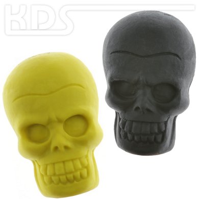 Eraser 'Skull' - Trendhaus 939159, black + YELLOW