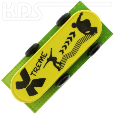 Eraser 'Skateboard'  -  Trendhaus 941831, YELLOW