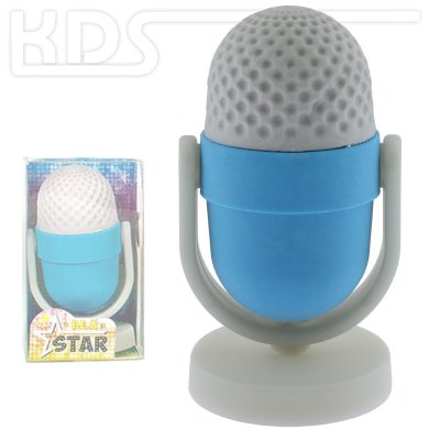 Eraser 'Microphone'  -  Trendhaus 943309, LIGHT BLUE
