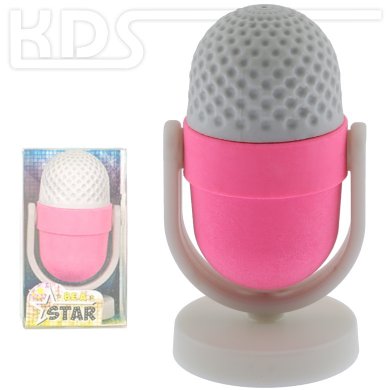 Eraser 'Microphone'  -  Trendhaus 943309, PINK