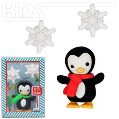 Eraser ''Penguin & Snowflake set''  -  Trendhaus 946195, assorted
