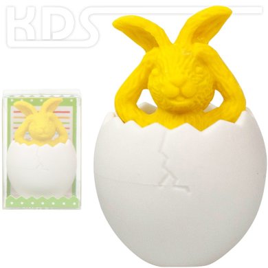 Eraser ' Rabbit in Egg' - Trendhaus 947666, YELLOW