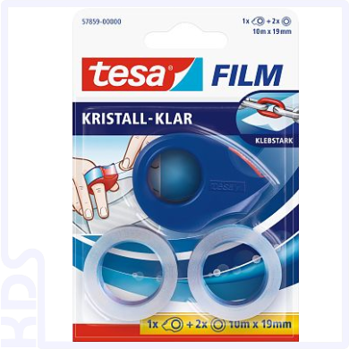 TESA Mini Dispenser with 2 rolls  10m x 19mm