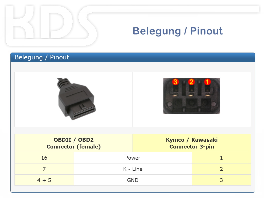 Adapter Für KYMCO 3 PIN Motorrad Kabel OBD OBD2 Diagnose Kabel OBDII 16pin  Zu 3 Pin