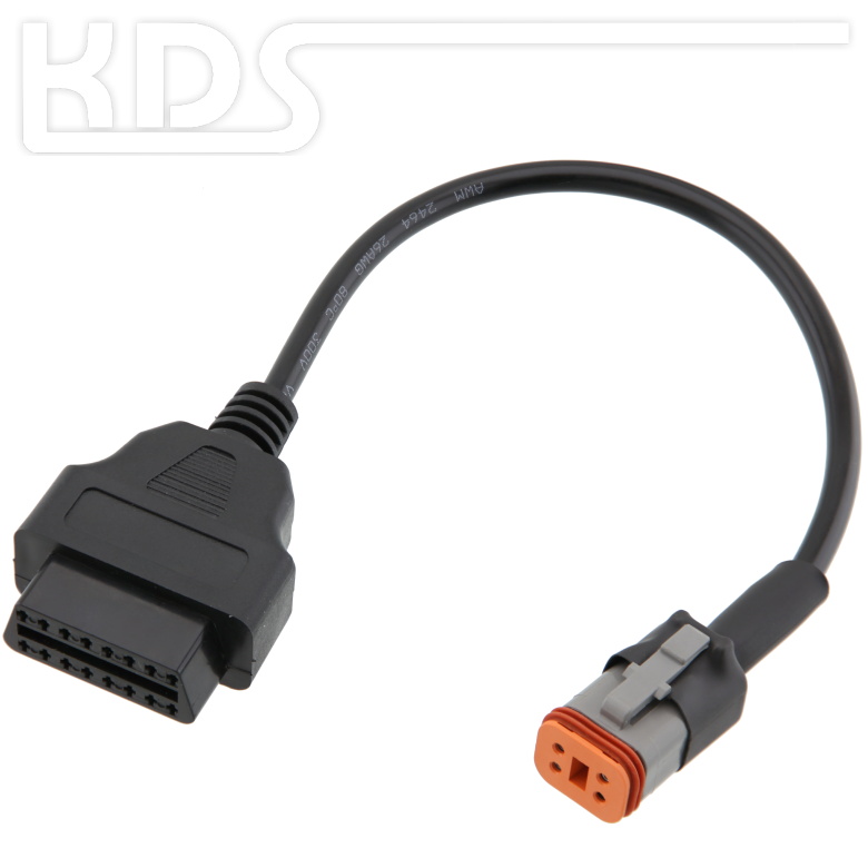 4-Pin To OBD2 Diagnostic Scanner Adapter Cable For Harley Davidson Motorcycles
