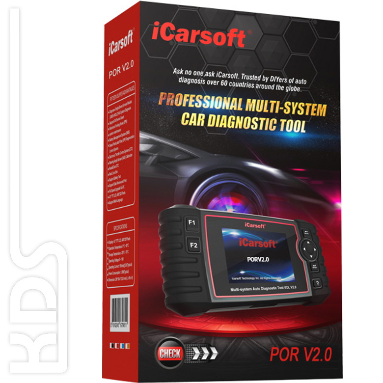 iCarsoft Auto Diagnostic Scanner POR V1.0 for PORSCHE with Airbag Scan,Oil  Service Reset ect